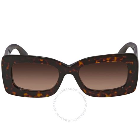 burberry 0be4343|Burberry Brown Gradient Rectangular Ladies Sunglasses .